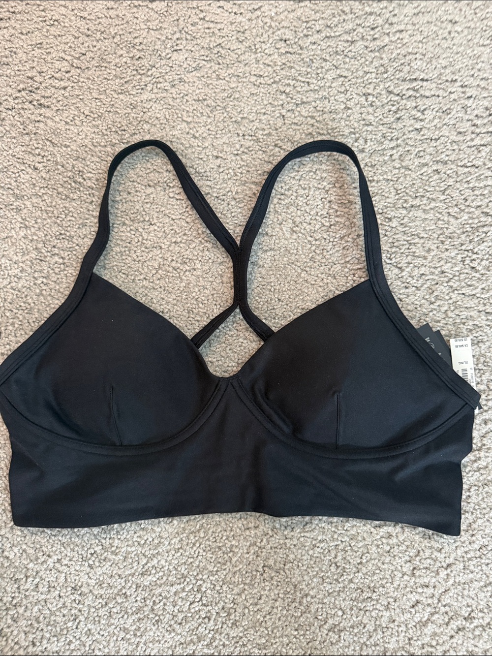 Victoria's Secret Black Wireless Crossback Bralette